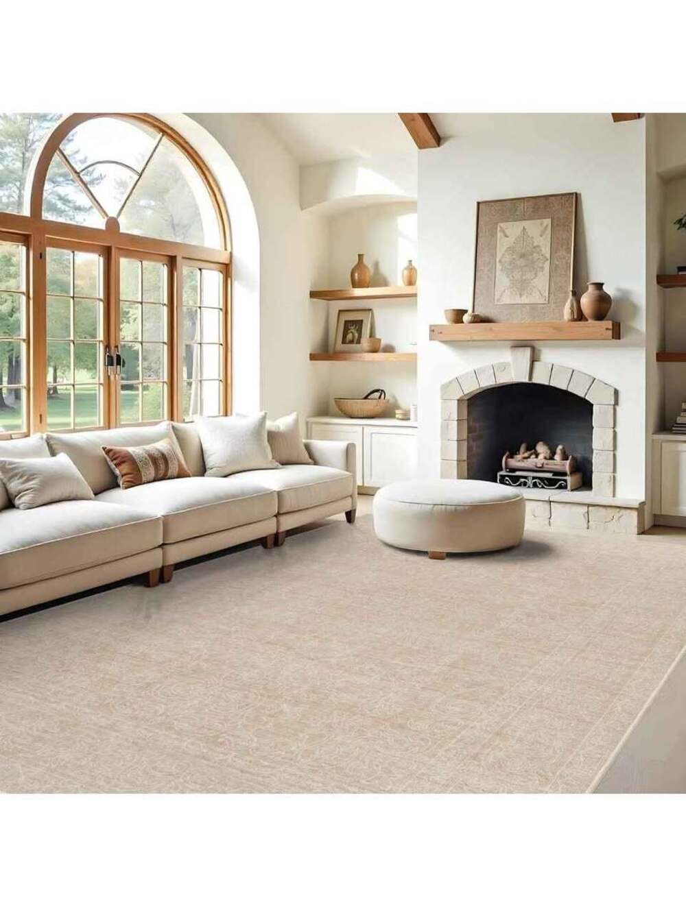 9x12 Area Rugs Boho Rugs for Living Room Bedroom Kitchen Tribal Beige tan NEW